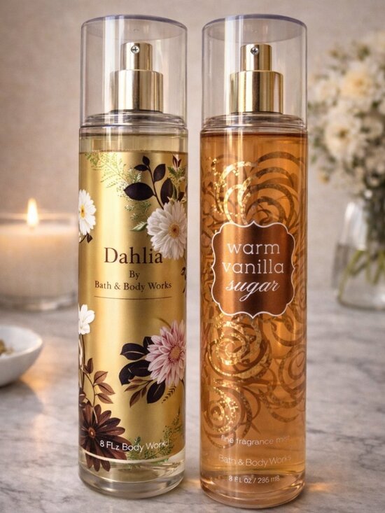 Bath & Body Works Other - NEW Bath & Body Works Bundle | Warm Vanilla Sugar + Dahlia